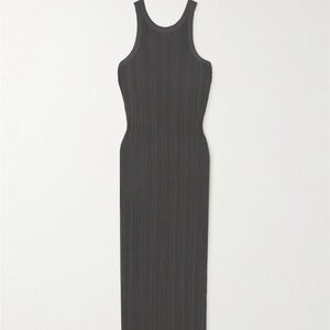 Toteme ribbed knit maxi in gray size XL